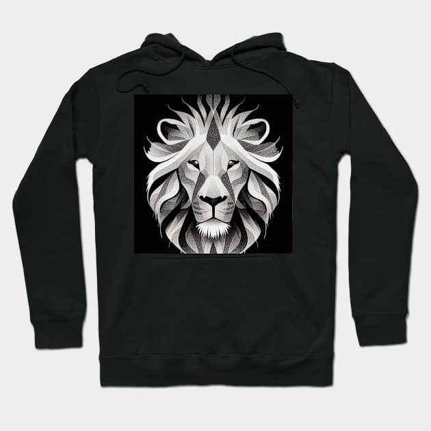 Old Lion Hoodie by Mirokoth